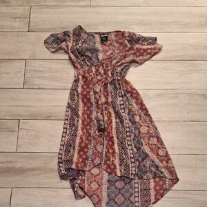 💘Bohemian Patchwork Kids Sheer Layering Dress